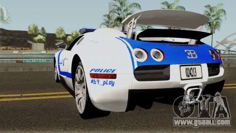Bugatti Veyron 16.4 Algeria Police 2009 for GTA San Andreas