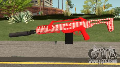 GTA Doomsday Heist Special Carbine Mk.2 Red for GTA San Andreas