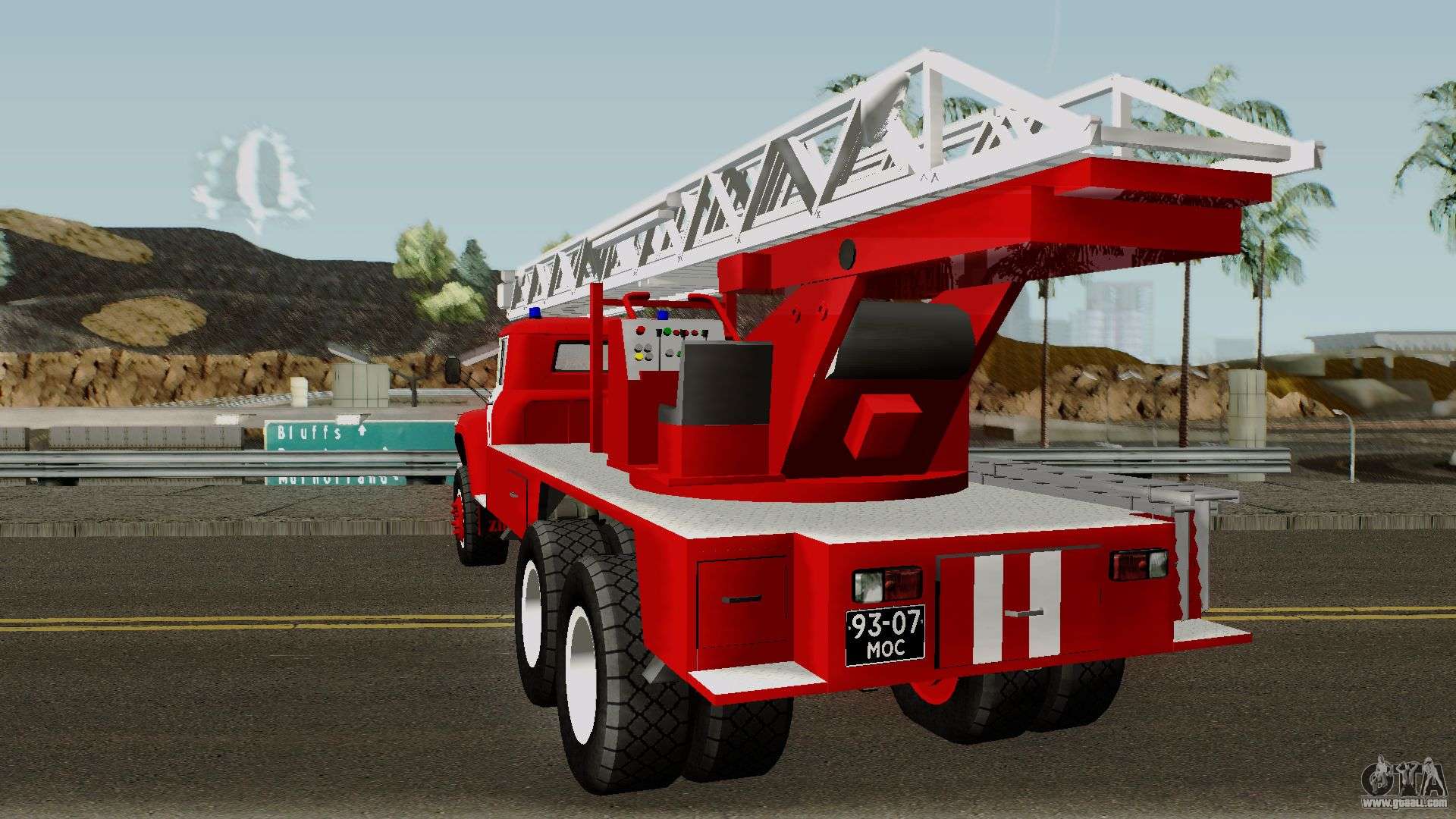 ZIL-133 TN Fire ladder truck for GTA San Andreas.