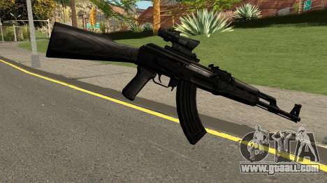 AK47 Black for GTA San Andreas