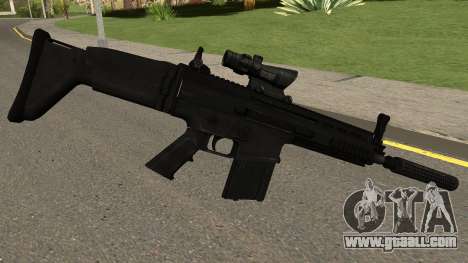 SCAR-H-A1 BLACK for GTA San Andreas