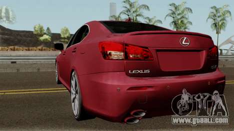 Lexus IS-F 2013 for GTA San Andreas