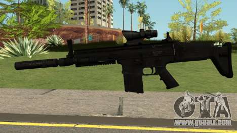 SCAR-H-A1 BLACK for GTA San Andreas