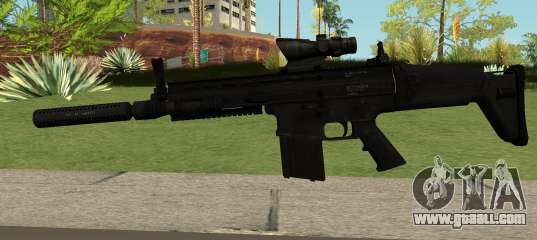 SCAR-H-A1 BLACK for GTA San Andreas