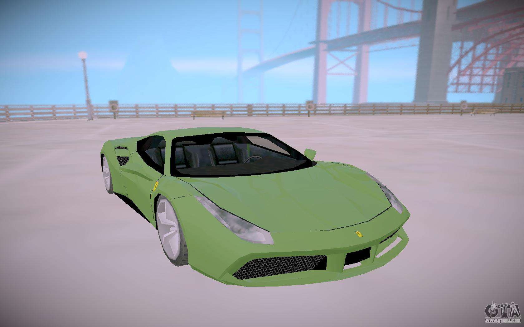 Ferrari 488 Low para GTA San Andreas