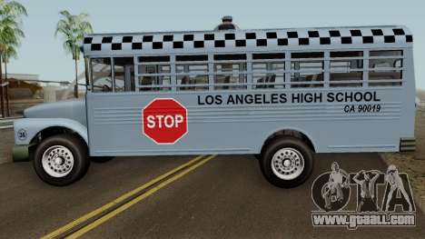 Vapid School Bus Los Angeles v1.0 GTA V for GTA San Andreas