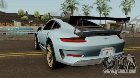 Porsche 911 GT3 RS 2018 for GTA San Andreas