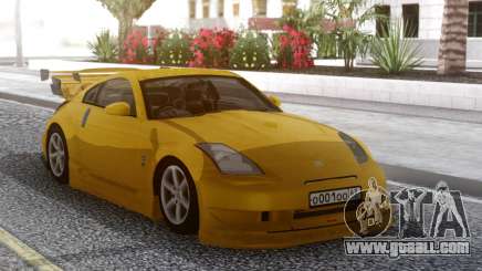 Nissan 350Z Yellow Tuning for GTA San Andreas