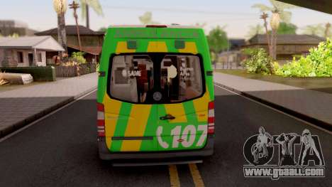 Mercedes-Benz Sprinter Ambulancia Argentina for GTA San Andreas