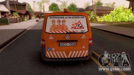 Volkswagen Transporter T5 Utkarbantartas for GTA San Andreas