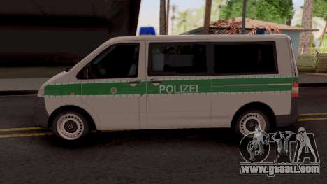 Volkswagen Transporter T5 Polizei for GTA San Andreas