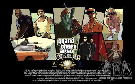 GTA SA Load screens - 15 years anniversary for GTA San Andreas