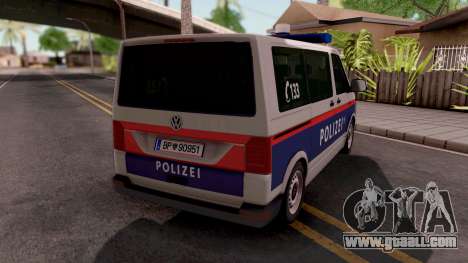 Volkswagen Transporter T6 Osterreich Polizei for GTA San Andreas