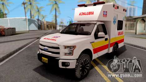 Ford F-150 Ambulancia de Bogota for GTA San Andreas