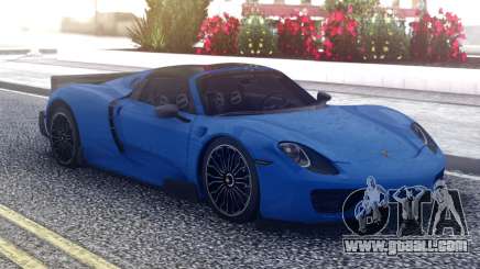 Porsche 918 Spyder Blue for GTA San Andreas