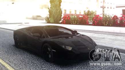 Lamborghini Aventador Black LP700-4 for GTA San Andreas