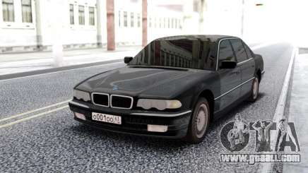 BMW 750i E38 Black Sedan for GTA San Andreas