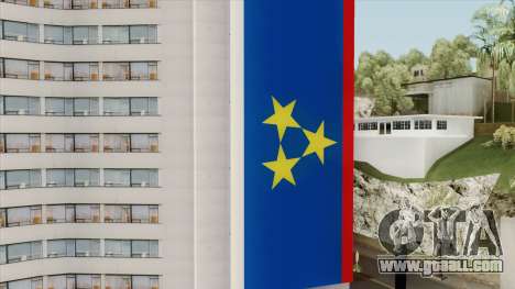 Vojvodina Flag on Building for GTA San Andreas