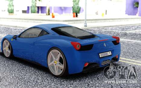 Ferrari 458 Italia for GTA San Andreas