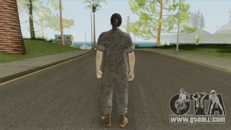 GTA Online Random Skin 29 (Female U.S. Miltary) for GTA San Andreas
