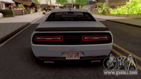 Dodge Challenger Hellcact Lowpoly for GTA San Andreas