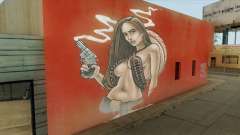 Mexican Cowgirl Graffiti HD Remake for GTA San Andreas