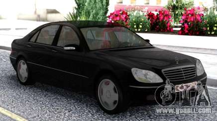 Mercedes-Benz S600 W220 Black for GTA San Andreas