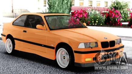 BMW E36 Coupe Orange for GTA San Andreas