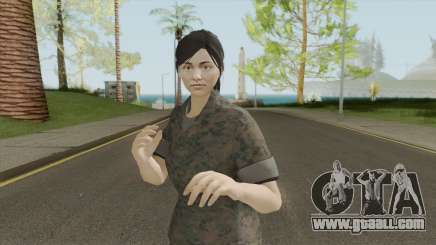 GTA Online Random Skin 29 (Female U.S. Miltary) for GTA San Andreas