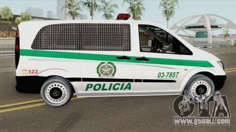 Mercedes-Benz Vito (Patrullas Colombianas) for GTA San Andreas
