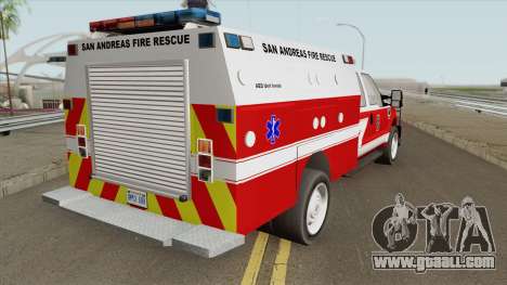 Ford F-250 San Andreas Fire Department 2011 for GTA San Andreas