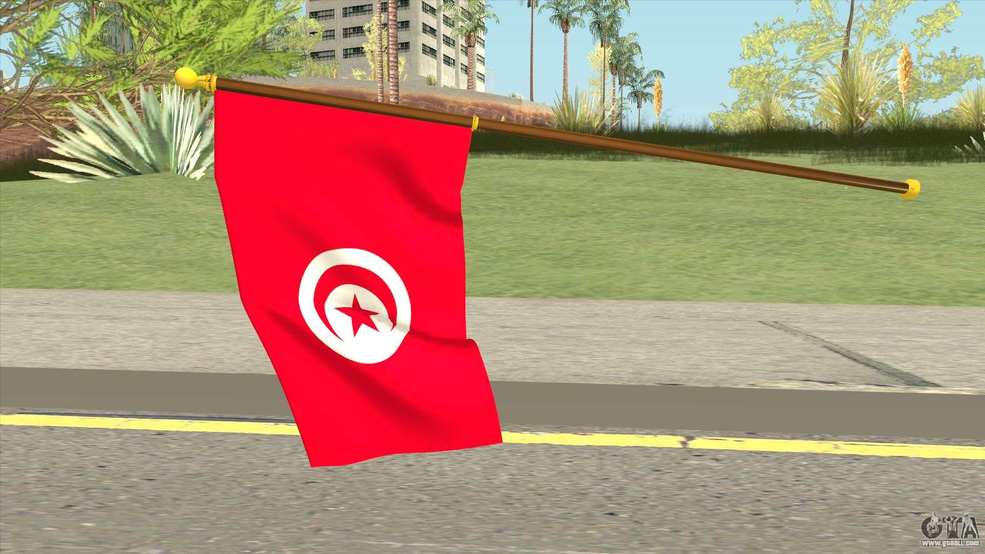 Download Tunis Flag for GTA San Andreas