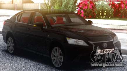 Lexus GS350F 2013 Black for GTA San Andreas