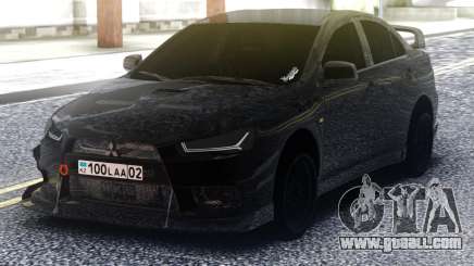 Mitsubishi Lancer Evolution X Black for GTA San Andreas