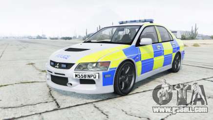 Mitsubishi Lancer Evolution VIII British Police for GTA 5