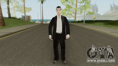 White Male Criminal (Black Suit) for GTA San Andreas