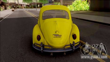 Volkswagen Beetle Transformers G1 Bumblebee for GTA San Andreas