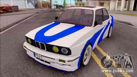 BMW E30 Fully Tunable IVF Lowpoly for GTA San Andreas