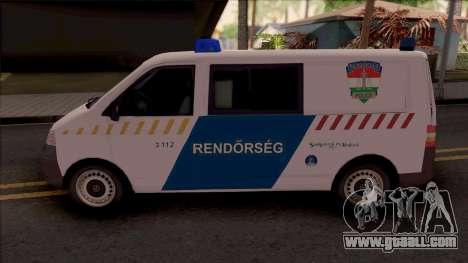 Volkswagen Transporter 5 Magyar Rendorseg for GTA San Andreas