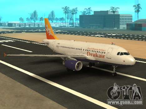 Druk Air (Royal Bhutan Airlines) Airbus A319-100 for GTA San Andreas