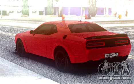 Dodge SRT Demon 2020 TURBO KE32 for GTA San Andreas
