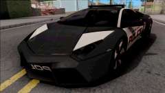Lamborghini Reventon Police Black for GTA San Andreas