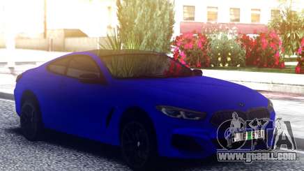 BMW 850i Blue for GTA San Andreas