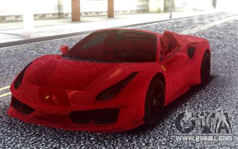 Ferrari 488 Pista Spider 2019 for GTA San Andreas
