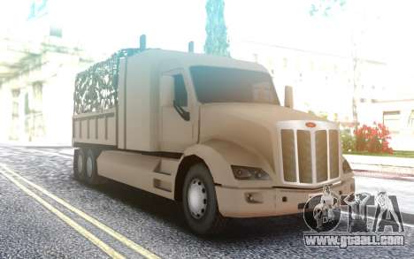 Peterbilt 579 Army Truck LQ for GTA San Andreas