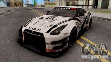 Nissan GT-R Nismo GT3 2014 Paint Job Preset 2 for GTA San Andreas