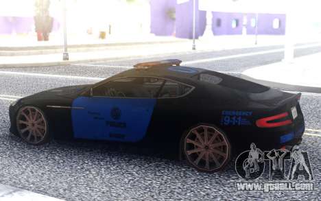 Aston Martin DB9 2013 LAPD for GTA San Andreas