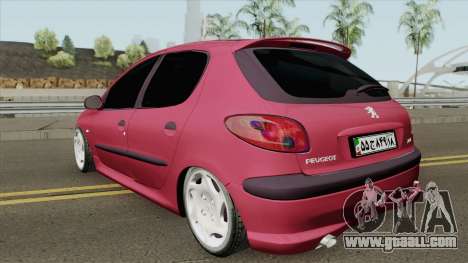 Peugeot 206 V4 for GTA San Andreas