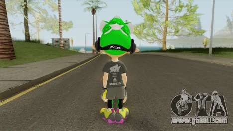 Inkling Boy Green V2 (Splatoon) for GTA San Andreas