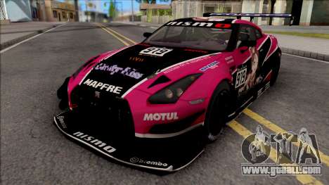 Nissan GT-R Nismo GT3 2014 Paint Job Preset 2 for GTA San Andreas